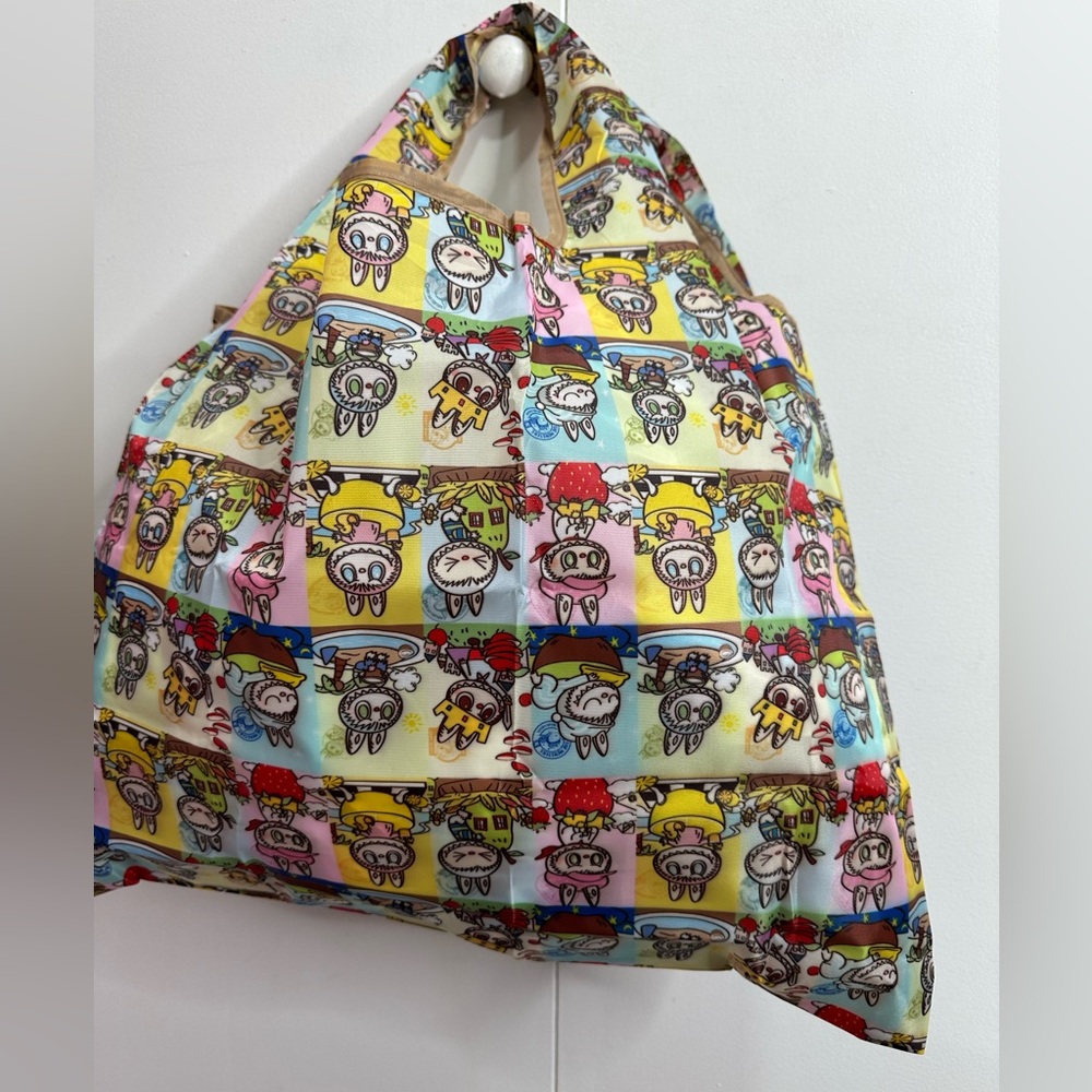 LABUBU Nylon Colorful Shopping Tote Women's Bag - Picture 5 of 13